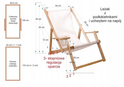 Leżak z nadrukiem prezent na Dzień Taty LP 021 na Arena.pl