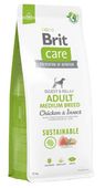 Brit Care Dog Sustainable Adult Medium Chicken&Insect Karma dla Psa 12kg