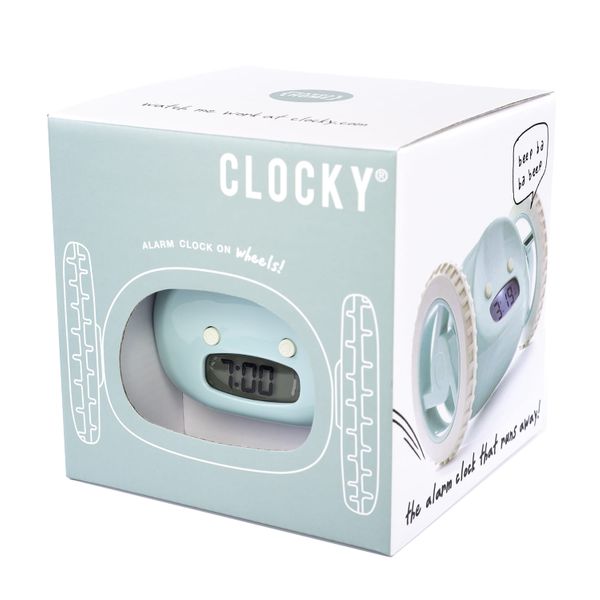 Uciekający Budzik Clocky Aqua Blue / Morski Błękit zdjęcie 7