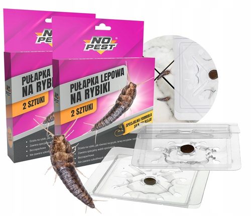 PUŁAPKA LEP NA RYBIKI CUKROWE SREBRZYKI SILNY ATRAKTANT 4 SZTUKI NO na Arena.pl
