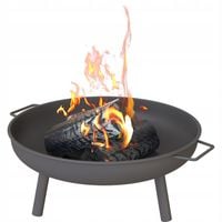 palenisko ogrodowe surowa stal czarne Ø58 cm misa do ogniska pod