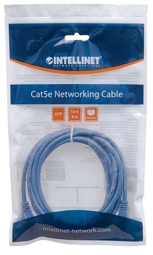 PATCH CORD INTELLINET CAT5E UTP 0,5M NIEBIESKI 100% MIEDŹ 318129 na Arena.pl
