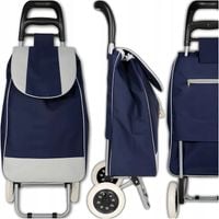 WÓZEK TORBA NA ZAKUPY NA KÓŁKACH ZAKUPOWA WODOODPORNA SKŁADANY STELAŻ MOCNA