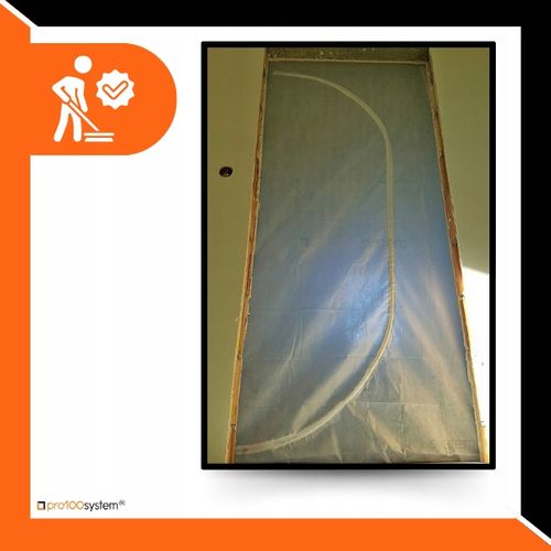 KURTYNA PRZECIWPYŁOWA Drzwi Remontowe Budowlane Z ZAMKIEM BŁYSKAWICZNYM na Arena.pl