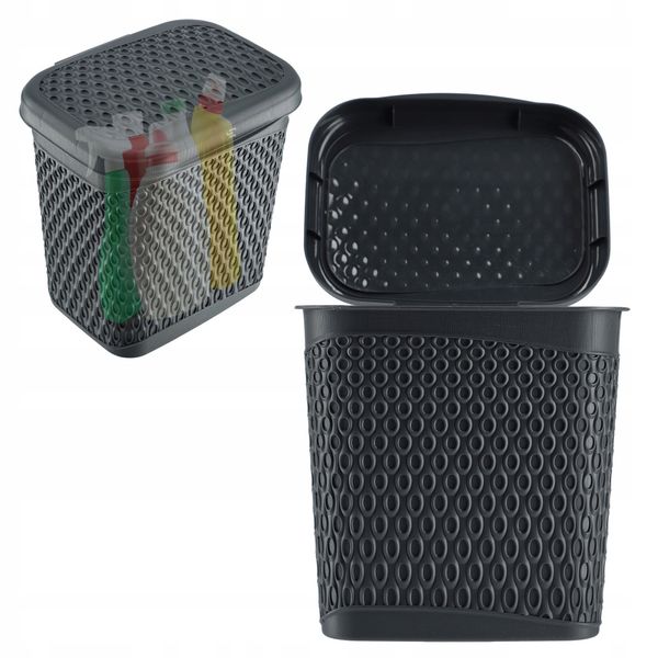 KADAX Pojemnik Na Proszek Do Prania 6L Detergenty Pudełko Szary zdjęcie 1