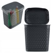 KADAX Pojemnik Na Proszek Do Prania 6L Detergenty Pudełko Szary