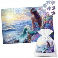 PUZZLE TRADYCYJNE - SYRENKI SYRENA SYRENY PODWODNY ŚWIAT - 110 el