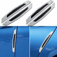 4 NAKLEJKI NALEPKI FOLIA OCHRONNA 3D ODBLASKOWA DO SAMOCHODU NA DRZWI