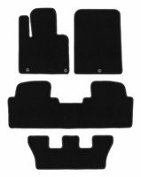 Dywaniki welurowe czarne Kia Sorento III 2015- 7 os. BASIC