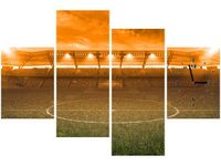 120CM 80CM ZEGAR 4 ELEM STADION BLASKU SŁOŃCA OBRAZ ŚCIENNY