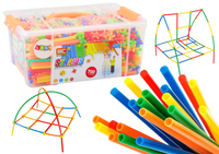 DLA DZIECI  KOLOROWE  SŁOMKI W PUDEŁKU