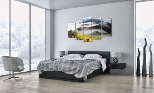 Obraz Na Płótnie - Góry Droga Mgła - 160X85 Cm - Ea160X85-2444 na Arena.pl