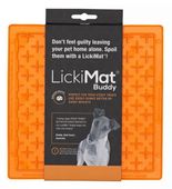 Mata spowalniająca jedzienie dla psa kota LickiMat Krzyżyk miękki pomarańcz