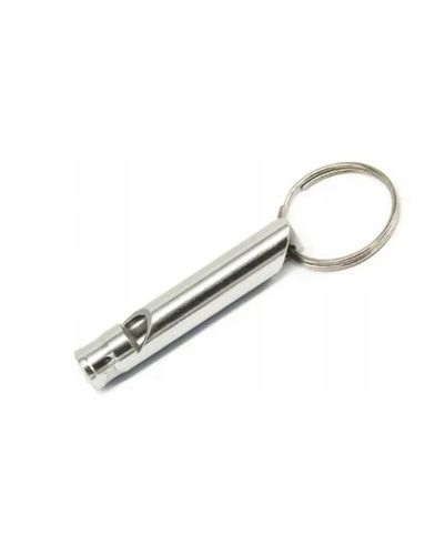 Gwizdek Alarmowy Sygnałowy Niskie Częstotliwości Pisk Odstraszasz Srebrny na Arena.pl