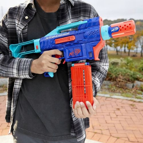 PISTOLET NERF ELITE 2.0 Automatyczny STORMCHARGE 4W1 20 STRZAŁEK +10 WAFFLE na Arena.pl