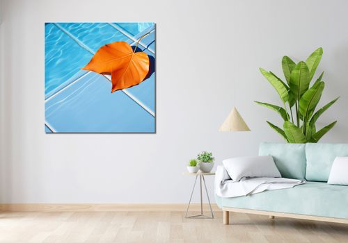 Obraz 100x100cm Liść przy Wodzie na Arena.pl