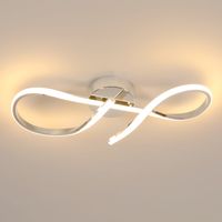 Lampa Sufitowa LED, 24 W, Chromowana Lampa Sufitowa Do Korytarza I Sypialni
