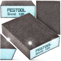 12x GĄBKA SZLIFIERSKA FESTOOL P120 KLOCEK KOSTKA Szlifowania Gładzi 201082