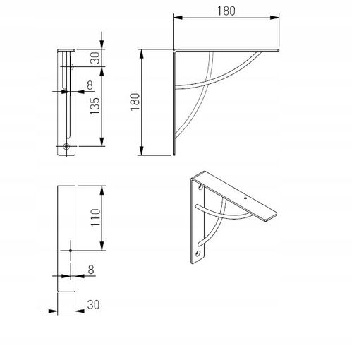 2x Wspornik podpórka półki LOFT pod półkę NEO GTV na Arena.pl