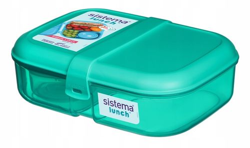 ŚNIADANIÓWKA SISTEMA LUNCHBOX POJEMNIK SOS BOX BENTO 1100ML Z PRZEGRÓDKAMI na Arena.pl