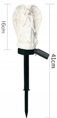 ANIOŁ SOLARNY LAMPKA LED NA WSZYSTKICH ŚWIĘTYCH NA CMENTARZ GRÓB na Arena.pl