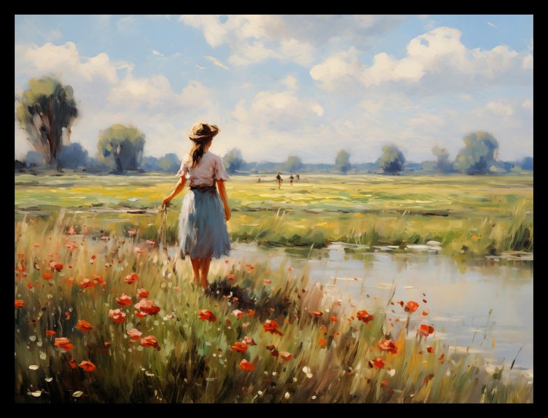 Plakat 40x30cm Wiejski Spokój zdjęcie 2