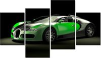 140CM 70 OBRAZ ZIELONE BUGATTI VEYRON ŚCIENNY