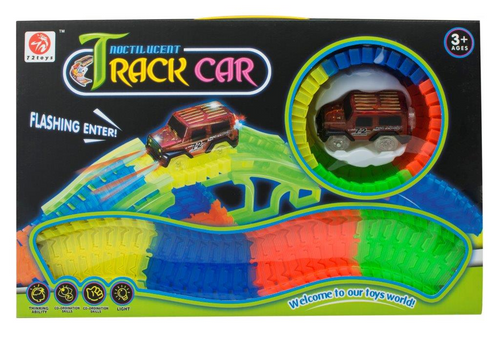Tor świecący Magic Car 128 elementów most na Arena.pl