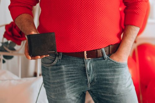 Skórzany pasek koniak do spodni szeroki BELTIMORE na Arena.pl