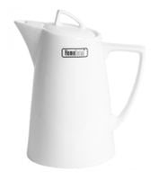 Dzbanek porcelanowy z pokrywką 1150 ml Quatre HomeDelux biały mleczna biel do kawy herbaty