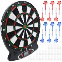 TARCZA ELEKTRONICZNA DART DO GRY RZUTKI 18 TRYBÓW 8 RZUTEK +4 RZUTKI