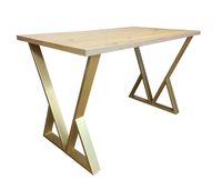 Stół do salonu kuchni 70x120x28 LOFT V złoty Dąb Craft