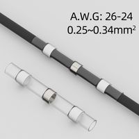 ZŁĄCZKI koszulki TERMOKURCZLIWE Z CYNĄ Koszulka izolacyjna 100szt