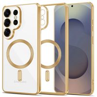Etui pokrowiec na Samsung Galaxy S26 Ultra MagFlex - przezroczysto złote