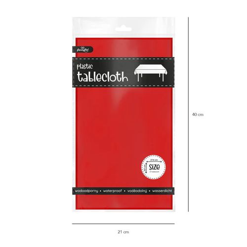 Obrus czerwony 137x274cm na Arena.pl