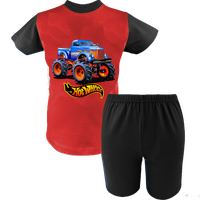 Krótka Piżama dziecięca Hot Wheels