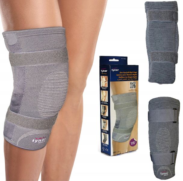 ŚCIĄGACZ NA KOLANO Z SZYNAMI I ZAWIASAMI ORTEZA zdjęcie 1