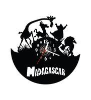 Zegar ścienny z płyty winylowej Madagaskar 74.13