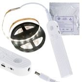 Taśma Led Na Baterie Usb Czujnik Ruchu 2M Zimny Biały