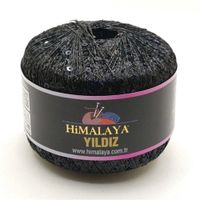 Kordonek metalizowany z cekinami Yildiz ( czarny ) 58105