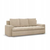 KANAPA FORESTA POSO SZTRUKS BEŻOWA Rozkładana Wygodna Funkcja Spania