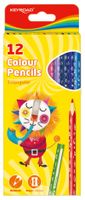 kredki ołówk. trójkatne 12kol. keyroad 6816