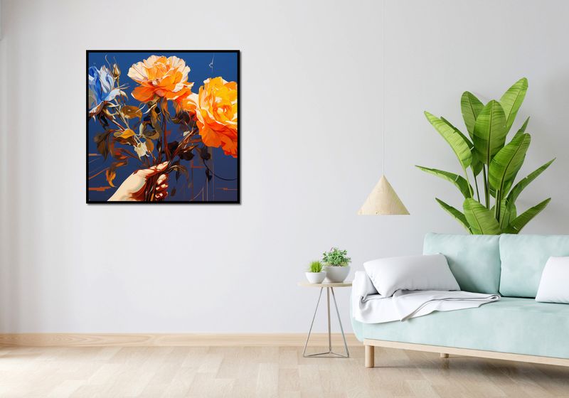 Plakat 90x90cm Żywy Uścisk zdjęcie 4