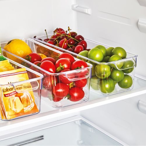 Organizer do Lodówki Pojemnik Kuchenny Przechowywania Żywności 32,5x10x7,5 na Arena.pl