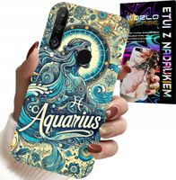 ETUI DO HUAWEI P30 LITE - ZNAK ZODIAKU, WODNIK, ASTRONOMIA PLECKI