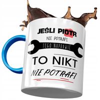 Kubek Błękitny Dla Piotra Piotrka Kolegi Prezent Z Nadrukiem Ze Zdjęciem