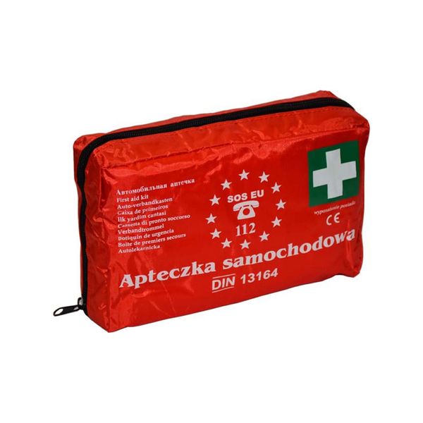 Apteczka samochodowa DIN 13164 + ustnik zdjęcie 1