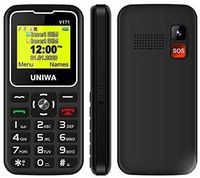 Telefon dla Seniora Uniwa Dual SIM, Radio FM, Lampka, Przycisk SOS