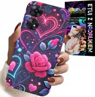 ETUI DO OPPO RENO8 T 4G - SERCE, RÓŻA, NASTOLETNIE CASE + SZKŁO