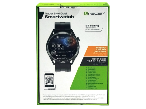 Smartwatch Tracer SM6 Opal czarny na Arena.pl